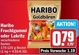 Hit Haribo Fruchtgummi oder Lakritz Angebot