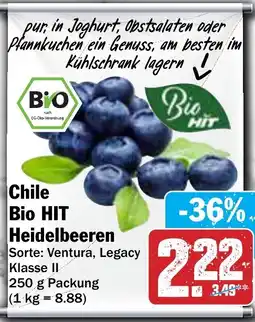 Hit Chile Bio HIT Heidelbeeren Angebot