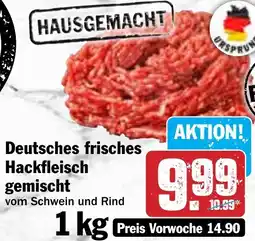 Hit Deutsches frisches Hackfleisch gemischt Angebot