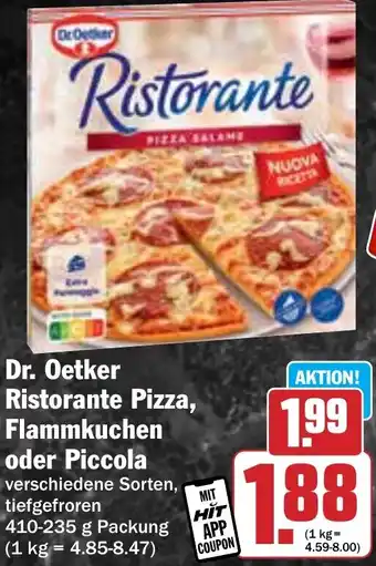 Hit Dr. Oetker Ristorante Pizza, Flammkuchen oder Piccola Angebot