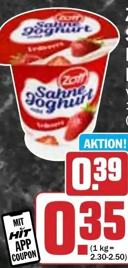 Hit Zott Sahnejoghurt, Mascarpone Duett Angebot