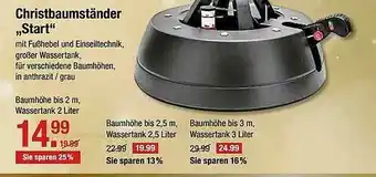 V Markt Christbaumständer Start Angebot