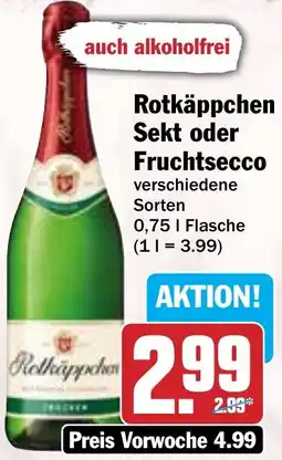 Hit Rotkäppchen Sekt oder Fruchtsecco Angebot