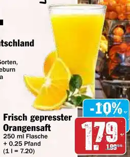 Hit Frisch gepresster Orangensaft Angebot