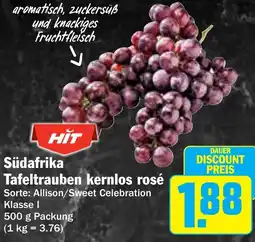 Hit Südafrika Tafeltrauben kernlos rosé Angebot