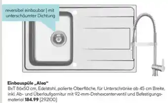 Hellweg Einbauspüle„Alea" Angebot