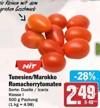 Hit Tunesien/Marokko Romacherrytomaten Angebot