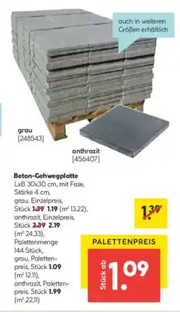 Hellweg Beton-Gehwegplatte Angebot