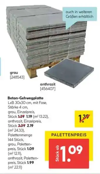 Hellweg Beton-Gehwegplatte Angebot