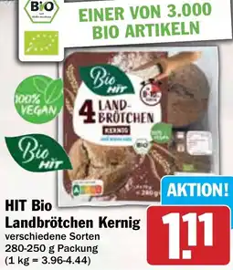 Hit HIT Bio Landbrötchen Kernig Angebot