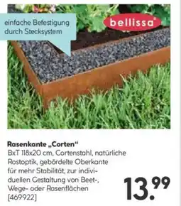 Hellweg bellissa Rasenkante „,Corten" Angebot