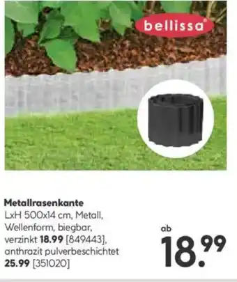 Hellweg bellissa Metallrasenkante Angebot