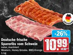 Hit Deutsche frische Spareribs vom Schwein Angebot