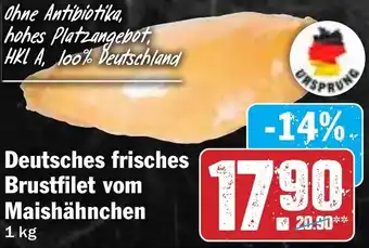 Hit Deutsches frisches Brustfilet vom Maishähnchen Angebot