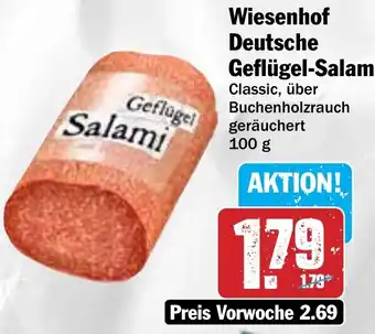 Hit Wiesenhof Deutsche Geflügel-Salami Angebot