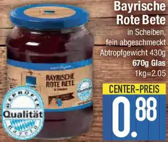 E-Center Edeka Heimatliebe Bayrische Rote Bete Angebot