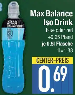 E-Center Max Balance Iso Drink Angebot