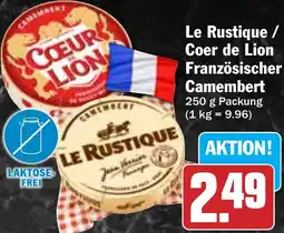 Hit Le Rustique / Coer de Lion Französischer Camembert Angebot