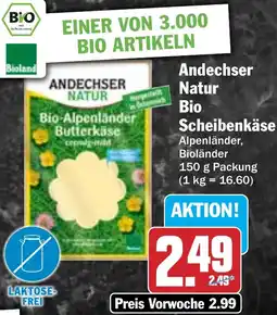 Hit Andechser Natur Bio Scheibenkäse Angebot