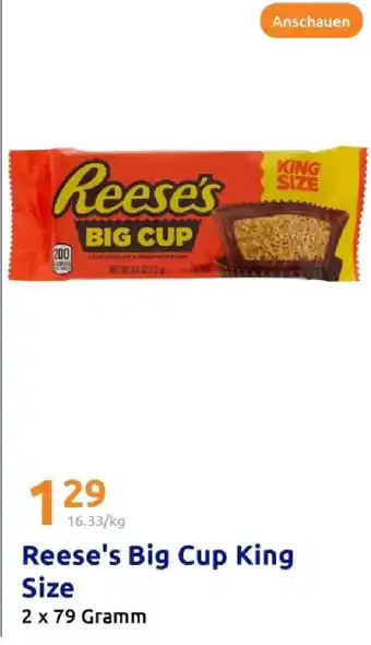 Action Reese's big cup king size Angebot