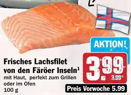 Hit Frisches Lachsfilet von den Färöer Inseln Angebot