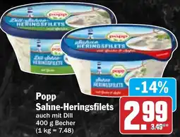 Hit Popp Sahne-Heringsfilets Angebot