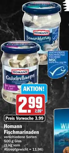 Hit Homann Fischmarinaden Angebot