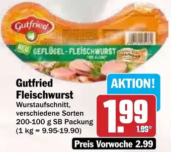 Hit Gutfried Fleischwurst Angebot