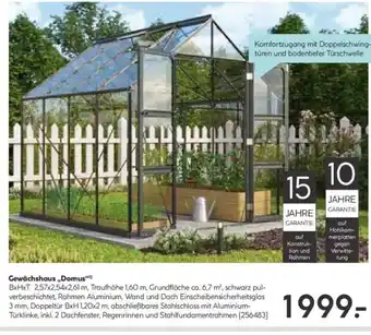 Hellweg Gewächshaus ,,Domus" Angebot