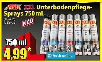 Norma Carfit Xxl Unterbodenpflege Sprays 750 Ml Angebot