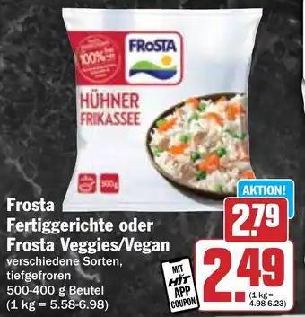 Hit Frosta Fertiggerichte oder Frosta Veggies/Vegan Angebot