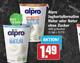 Hit alpro Joghurtalternative Natur oder Natur ohne Zucker Angebot