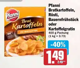 Hit Planni Bratkartoffeln, Rösti, Bauernfrühstück oder Kartoffelgratin Angebot