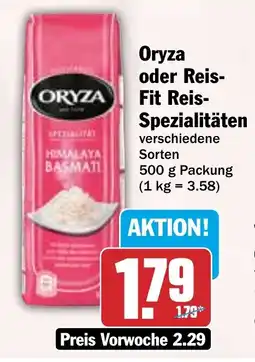 Hit Oryza oder Reis- Fit Reis- Spezialitäten Angebot