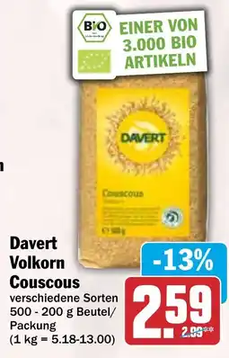 Hit Davert Volkorn Couscous Angebot