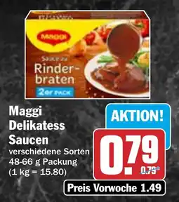 Hit Maggi Delikatess Saucen Angebot