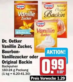 Hit Dr Deker Vanille Backin Bourbon- Vanillezucker oder Original Backin Angebot