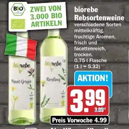 Hit biorebe Rebsortenweine Angebot