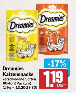 Hit Dreamies Katzensnacks Angebot