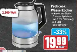 Hit Proficook Wasserkocher Angebot