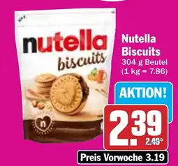 Hit Nutella Biscuits Angebot