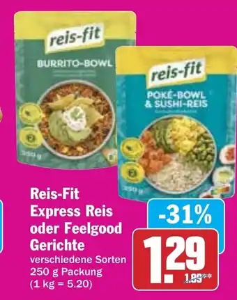 Hit Reis-Fit Express Reis oder Feelgood Gerichte Angebot