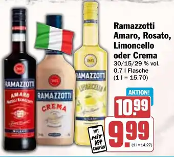 Hit Ramazzotti Amaro, Rosato, Limoncello oder Crema Angebot