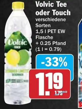 Hit Volvic Tee oder Touch Angebot