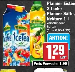 Hit Pfanner Säfte oder Pfanner Säfte, Nektare Angebot