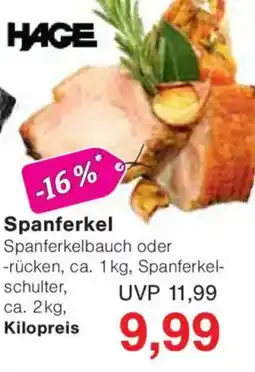 Jawoll HAGE Spanferkel Angebot