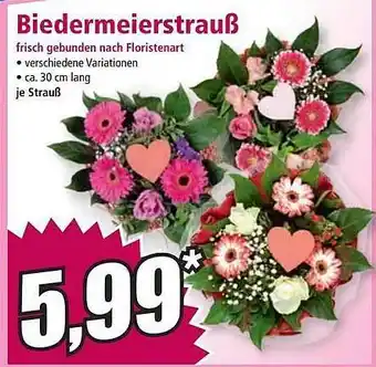 Norma Biedermeierstrauß Angebot