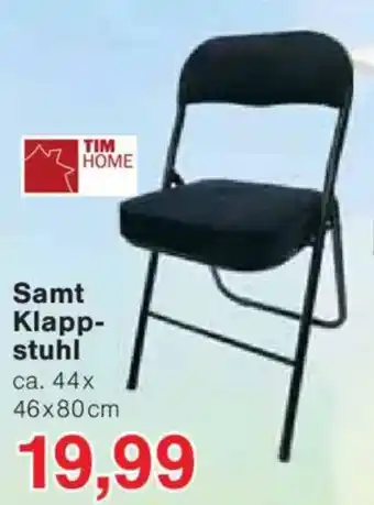 Jawoll TIM HOME Samt Klapp- stuhl Angebot