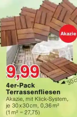 Jawoll 4er-Pack Terrassenfliesen Angebot