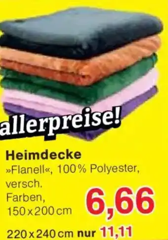 Jawoll Heimdecke Angebot